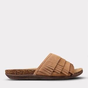 NEW MYKOS women's clea slide sandal in chestnut